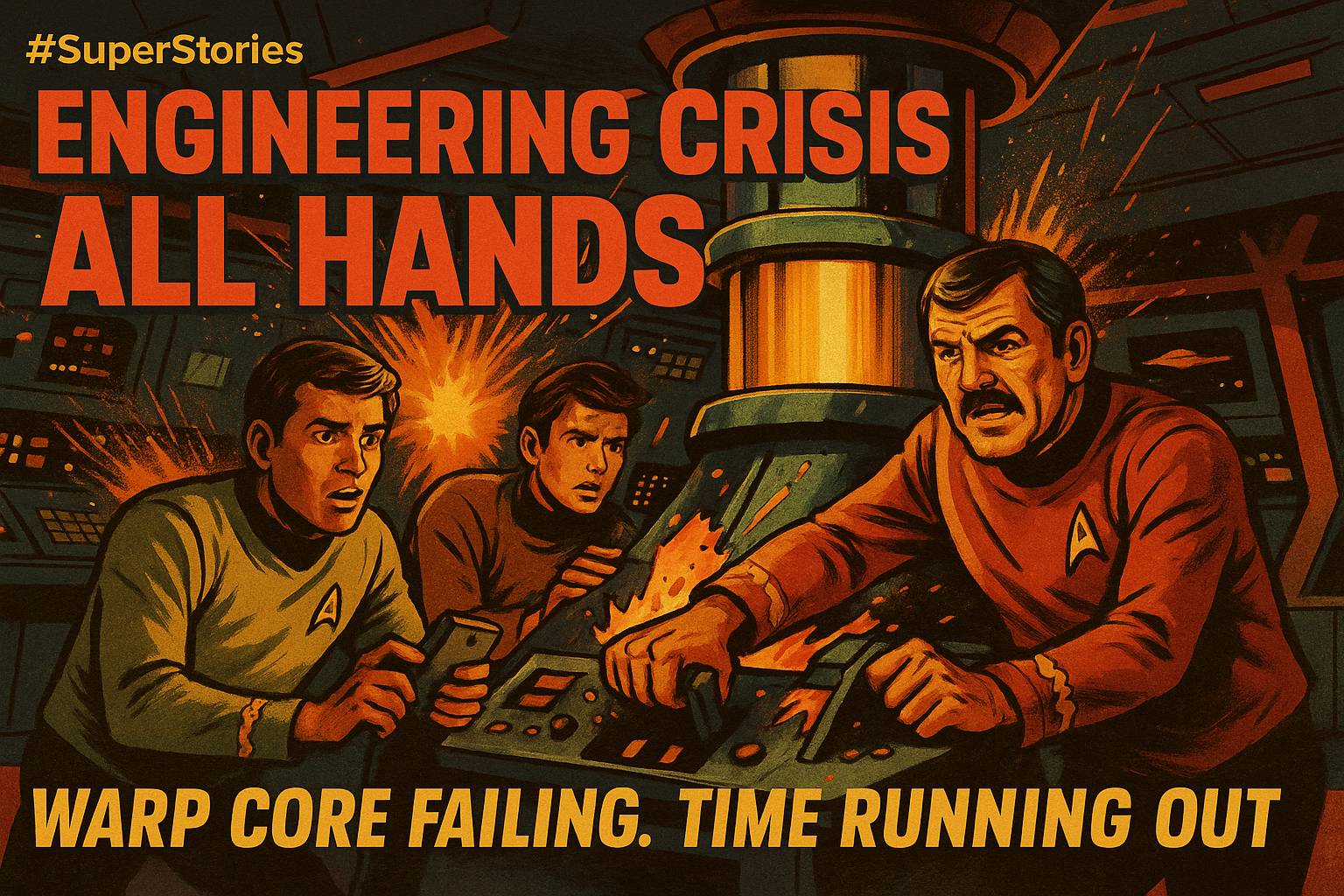 Chief Engineer Scotty making repairs