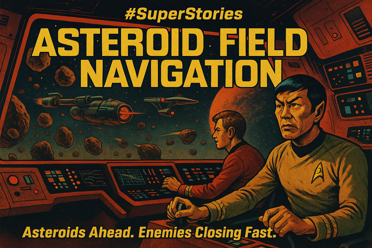 Lieutenant Sulu at helm control